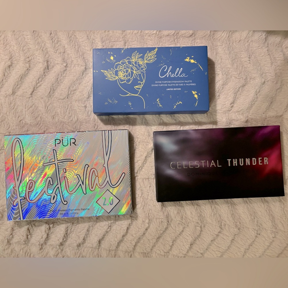 Eyeshadow Palette Bundle | PUR Festival 2.0 +Dominique Celestial Thunder +Chella